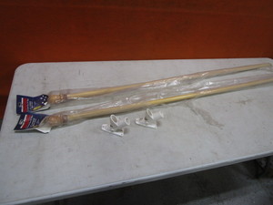 lot 448 image: (2) Flag Poles & Mounts