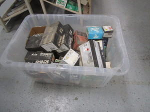 lot 7-D image: Tote of Misc Hardware
