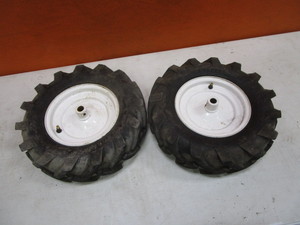 lot 283-A image: (2) Utility Wheels & 4.80-8NHS Tires
