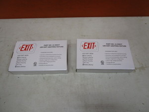 lot 370 image: (2) Lighted Exit Signs