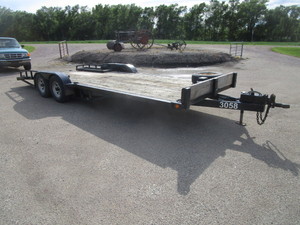 lot 2-B image: 1995 7x22 Car Trailer w12,000lb Winch