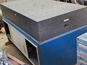 lot 24 image: Tru-Stone Corp Inspection Table with Granite Top 12 thick