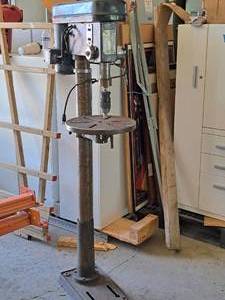lot 25 image: 58 Heavy Duty 34-HP 16-speed Drill Press FDM-58-16S