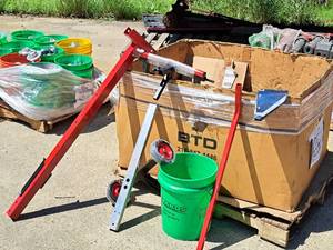 lot 60 image: Lot of (1 Pallet) Pitching Machine Assembly Parts  Finished  Assorted