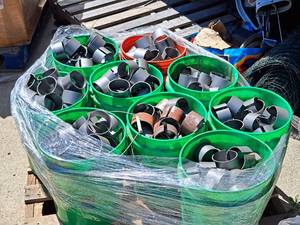 lot 61 image: Lot of (1 Pallet  (10) 5-gal Buckets) 3 Inner Couplers