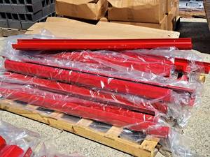 lot 63 image: Lot of (1 Pallet) First Pitch Metal Pitching Chutes (Red)