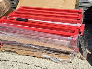lot 66 image: Lot of (1 Pallet) First Pitch Pitching Machine Parts (Red)
