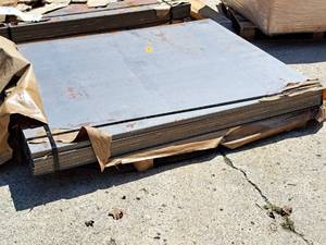lot 194 image: Lot of (1 Pallet  45 pieces) Sheet Metal 116x4x5