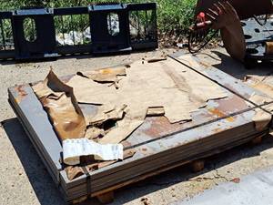 lot 195 image: Lot of (1 Pallet  45 pieces) Sheet Metal 116x4x5