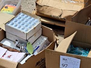 lot 97 image: Lot of (1 Pallet) Electrical Components, Wire Connectors, Wire, Nuts