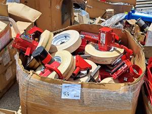 lot 95 image: Lot of (1 Pallet) Pitching Machine Parts (incomplete)