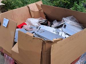 lot 116 image: Lot of (1 Pallet) Unfinished Pitching Machine Part