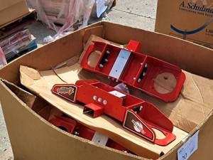 lot 120 image: Lot of (1 Pallet) First Pitch Quarterback Machine Parts (Red)