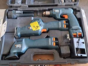 lot 264 image: Black & Decker Versa Pak Cordless Cordless Multi Tool Kit with Case