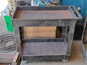 lot 307 image: Plastic Utility Cart Plastic (Black)