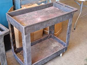lot 308 image: Plastic Utility Cart Plastic (Black)
