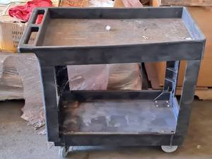 lot 309 image: Plastic Utility Cart Plastic (Black)