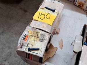 lot 313 image: Lot of (2 Boxes) Simpson Strong-Tie Titen Turbo Concrete Screws - 14x-1-14 and 14x1-34 100-count ( 200 total items )
