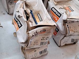 lot 317 image: Lot of (2 Boxes) Simpson Strong-Tie Titen Turbo Concrete and Masonry Screw Anchors 14x2-14 100-count ( 200 total items )