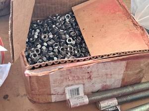 lot 351 image: Lot of (1 Box) 516 Hex Weld Nuts