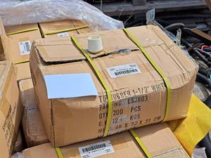 lot 118 image: Lot of (8 Boxes) 1-12 Leg Tip Rubber 200-piece (White)