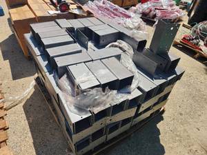 lot 53 image: Lot of (1 Pallet) Pitching Machine Assembly Parts  Unfinished
