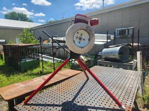 lot 137 image: First Pitch Original Pitching Machine