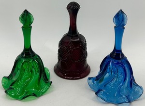 lot 67 image: Fenton and Avon Cape Cod Glass Bells