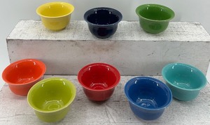 lot 92 image: Set of 8 Fiestaware Ceramic Bowls in Assorted Colors
