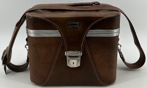 lot 156 image: Pentax K1000 SLR Camera with Vintage Marsand Leather Camera Bag