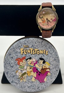lot 222 image: The Flintstones Collectible Tin with Watch Featuring Fred Flintstone