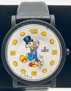 lot 223 image: Lorus Quartz Disney Scrooge McDuck Watch with Black Strap