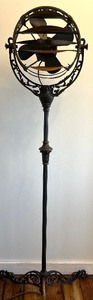 lot 8 image: Antique 1920s Cincinnati Victor Victorian Electric Funeral Parlor Fan