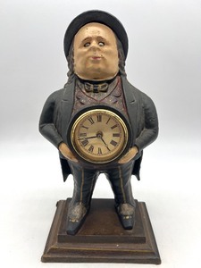 Antique John Bull Winking Clock by Bradley Hubbard