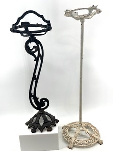 lot 299 image: Pair of Vintage Cast Iron Ashtray Stands