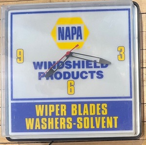 lot 307 image: NAPA Advertising Wall Clock for Windshield Products
