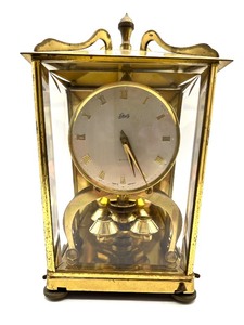 lot 344 image: Vintage Schatz Anniversary Clock with Glass Dome