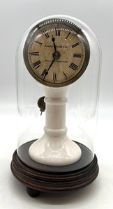 lot 347 image: Terry Clock Co. Mantel Clock Under Dome with Roman Numerals