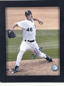lot 249 image: Neil Cotts Autographed Chicago White Sox Framed Photo MLB Authenticated