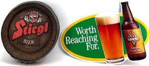 lot 269 image: Set of 2 Vintage Beer Signs Stiegl Salzburger Bier & Summit Extra Pale Ale
