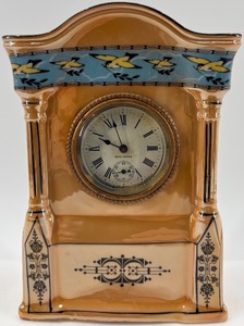 lot 309 image: Antique Seth Thomas Mantel Clock with Porcelain Case