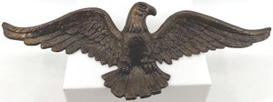 lot 374 image: Vintage Brass American Eagle Wall Plaque