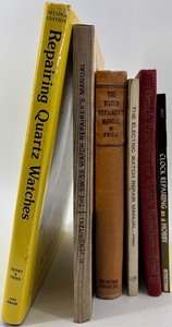 lot 388 image: Collection of 6 Watch and Clock Repair Books Including Fried and Kelly