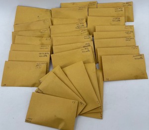 lot 395 image: Lot of Vintage Capacitors Assorted Values and Styles in Envelopes