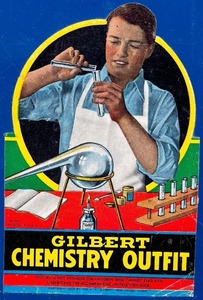 lot 403A image: Vintage Gilbert Chemistry Set with Original Box and Booklets