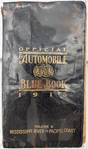 lot 411 image: 1913 Official Automobile Blue Book Volume 5 Mississippi River to Pacific Coast