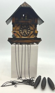 lot 427 image: Vintage Black Forest German Cuckoo Clock with Dancing Figures