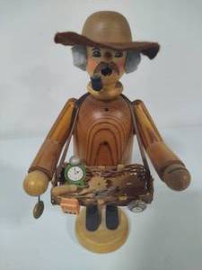 lot 25 image: Rare Erzgebirge Handcrafted Wood Watchmaker