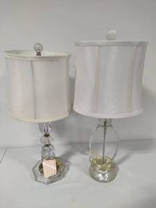 lot 98 image: Two Glass Lamps