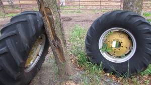 lot 7 image: (2) Tractor Tires
